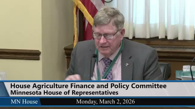 Committee hears bill to criminalize intentional placement of objects in crops; laid over for further review