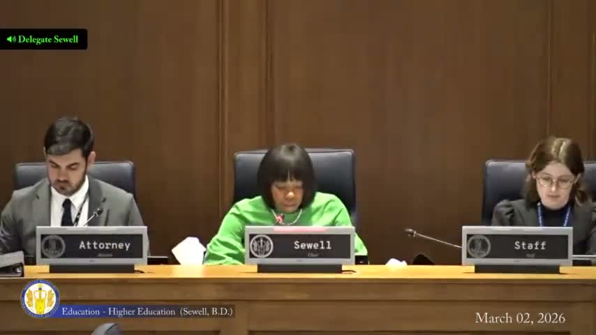 Subcommittee refers SB 97 (hunger-free campus grants) to appropriations after patron’s presentation