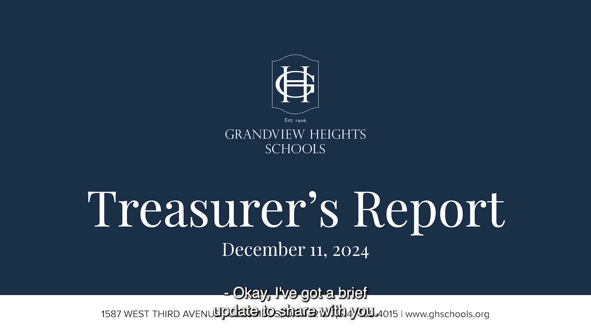 Treasurer outlines $15 million bond‑anticipation note, tax-exemption win and bond millage update
