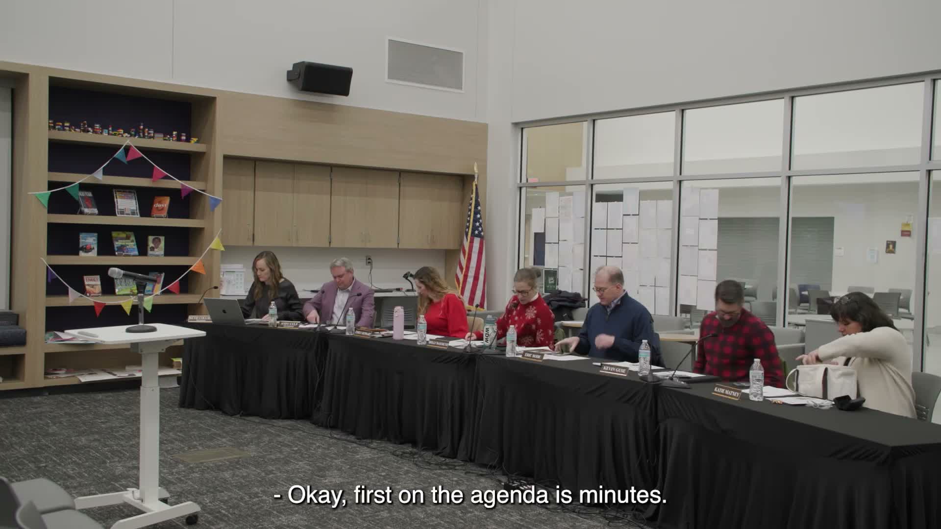Board approves routine business, personnel items and sets January organizational meeting