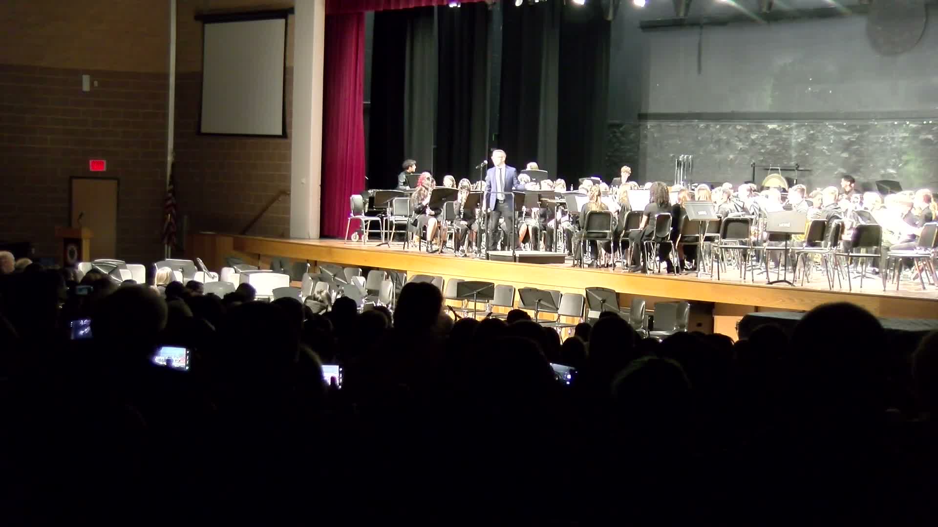 School band concert and student performances — not a civic meeting