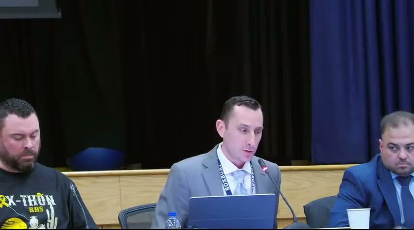 Board told of tentative agreement with teachers’ union; administration describes short‑term sick‑leave payout addendum