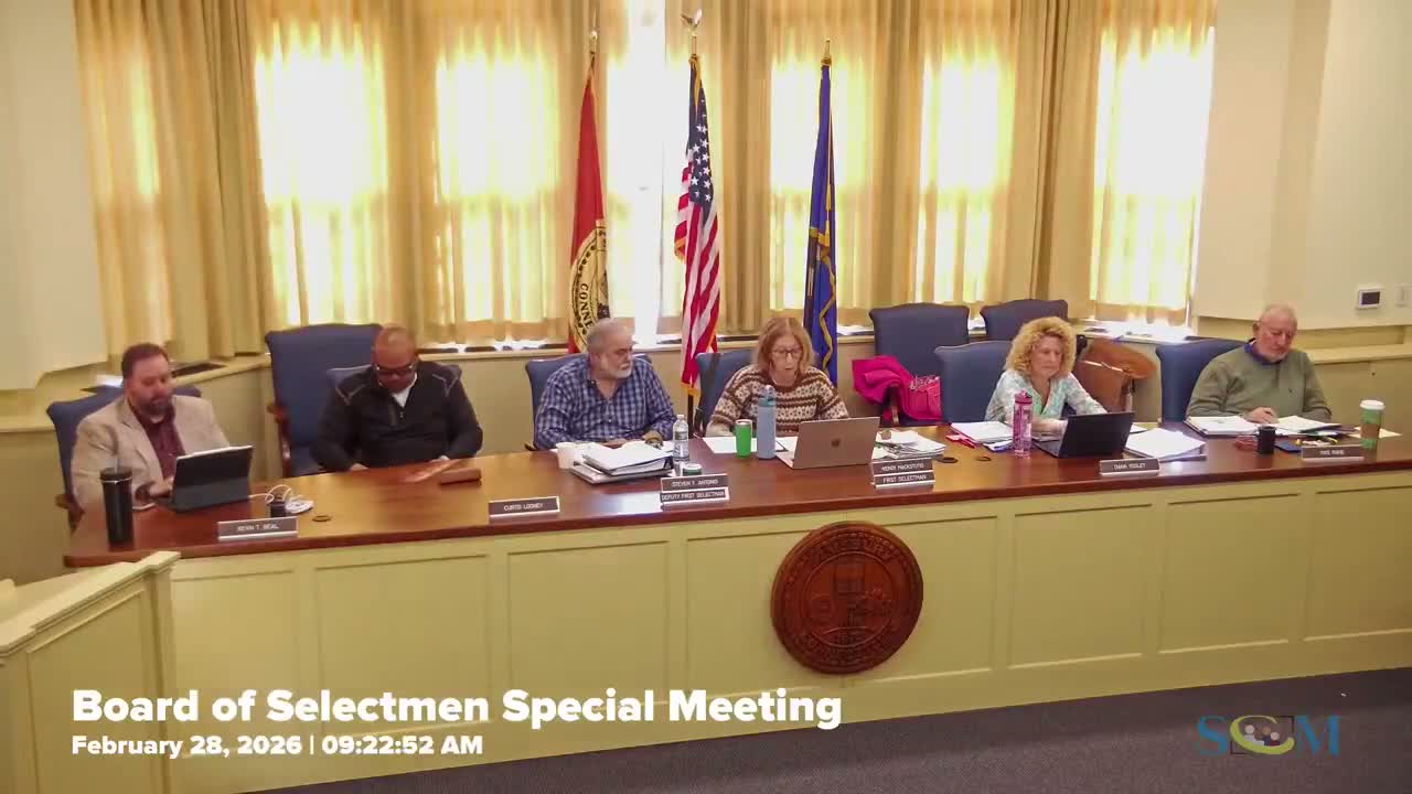 Selectmen debate town support for volunteer ambulance purchase; town manager warns against owning vehicle