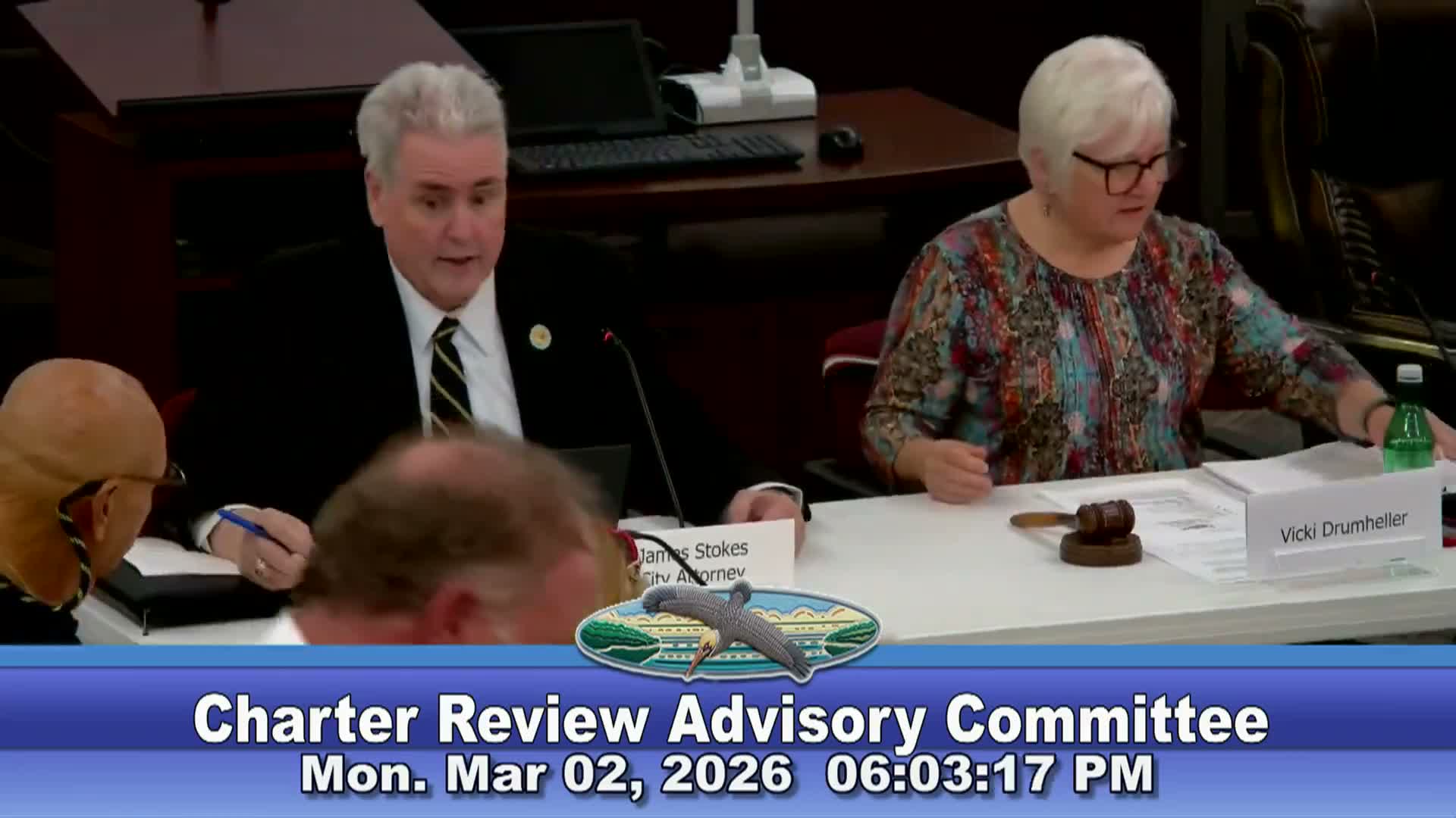 Charter panel asks attorney to draft stricter candidate-eligibility language, including two‑year domicile and misconduct standard