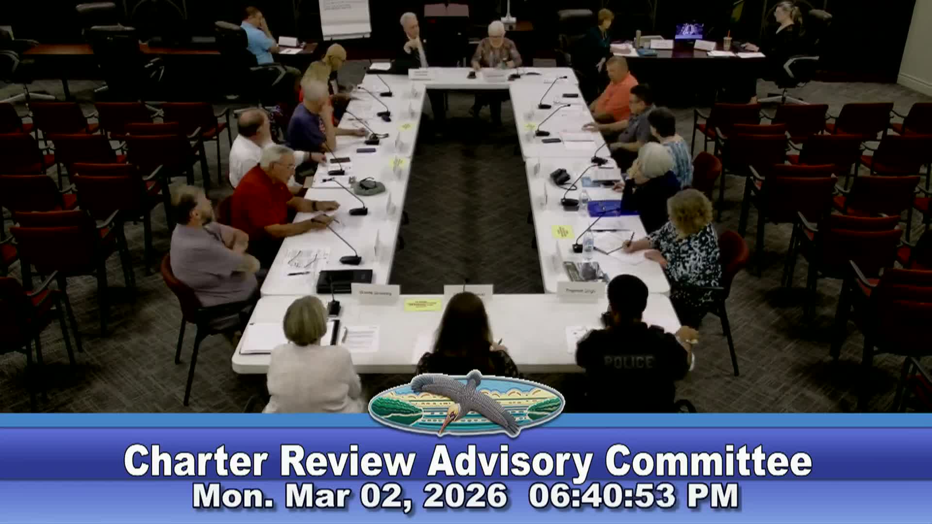 Charter committee confirms mayor and council pay language; figures unchanged