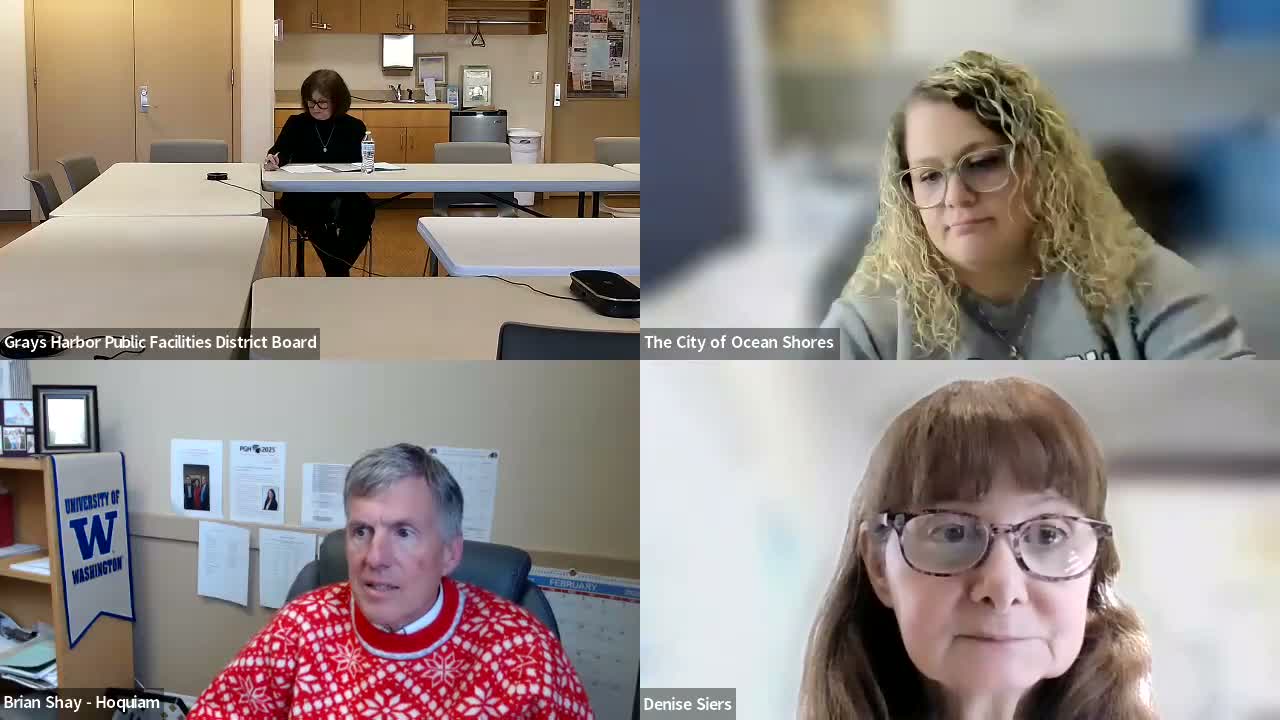 Hoquiam Public Facilities District approves consent agenda; staff reports slight sales-tax dip and auditor finds compliance