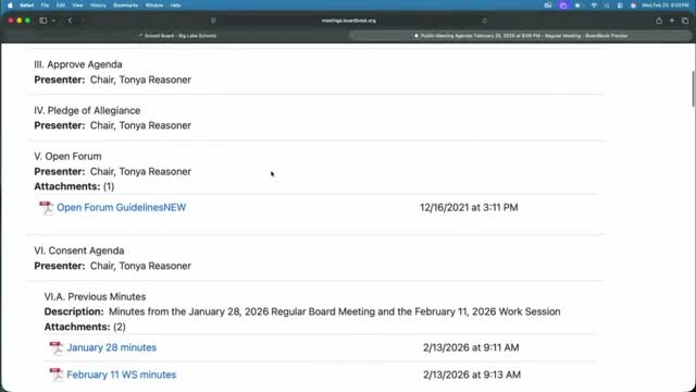 Board approves consent agenda and hears enrollment uptick; claims total $1.5 million
