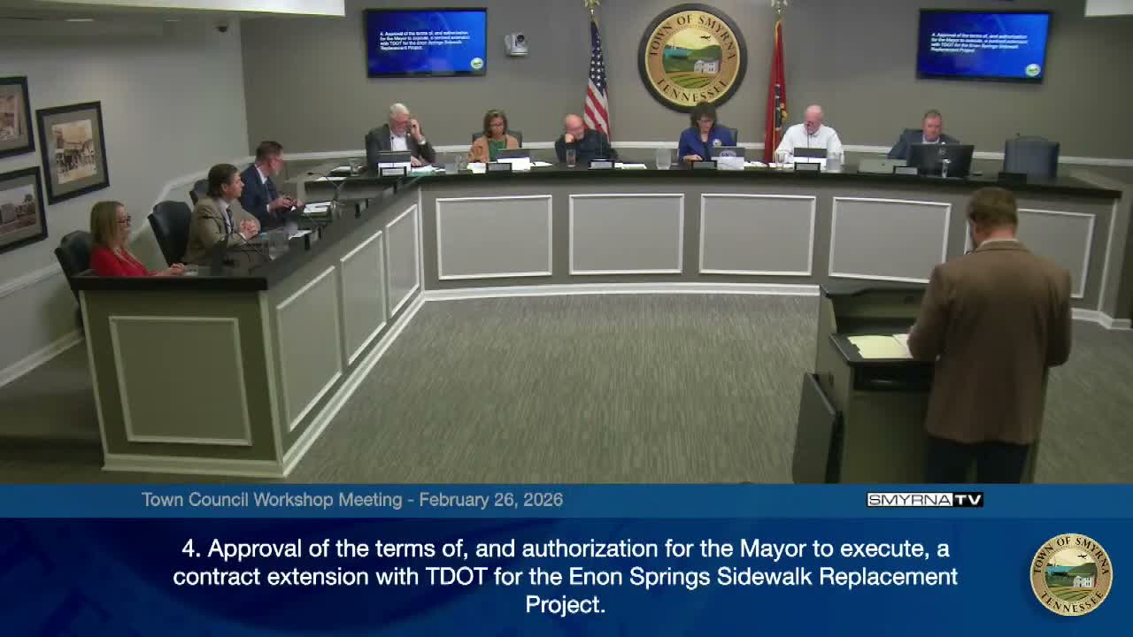 Council reviews costly Gresham Smith amendment for Rock Springs Road design and asks for clearer deliverables