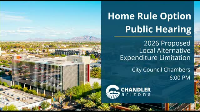Chandler council sets home-rule question for November ballot after public hearing