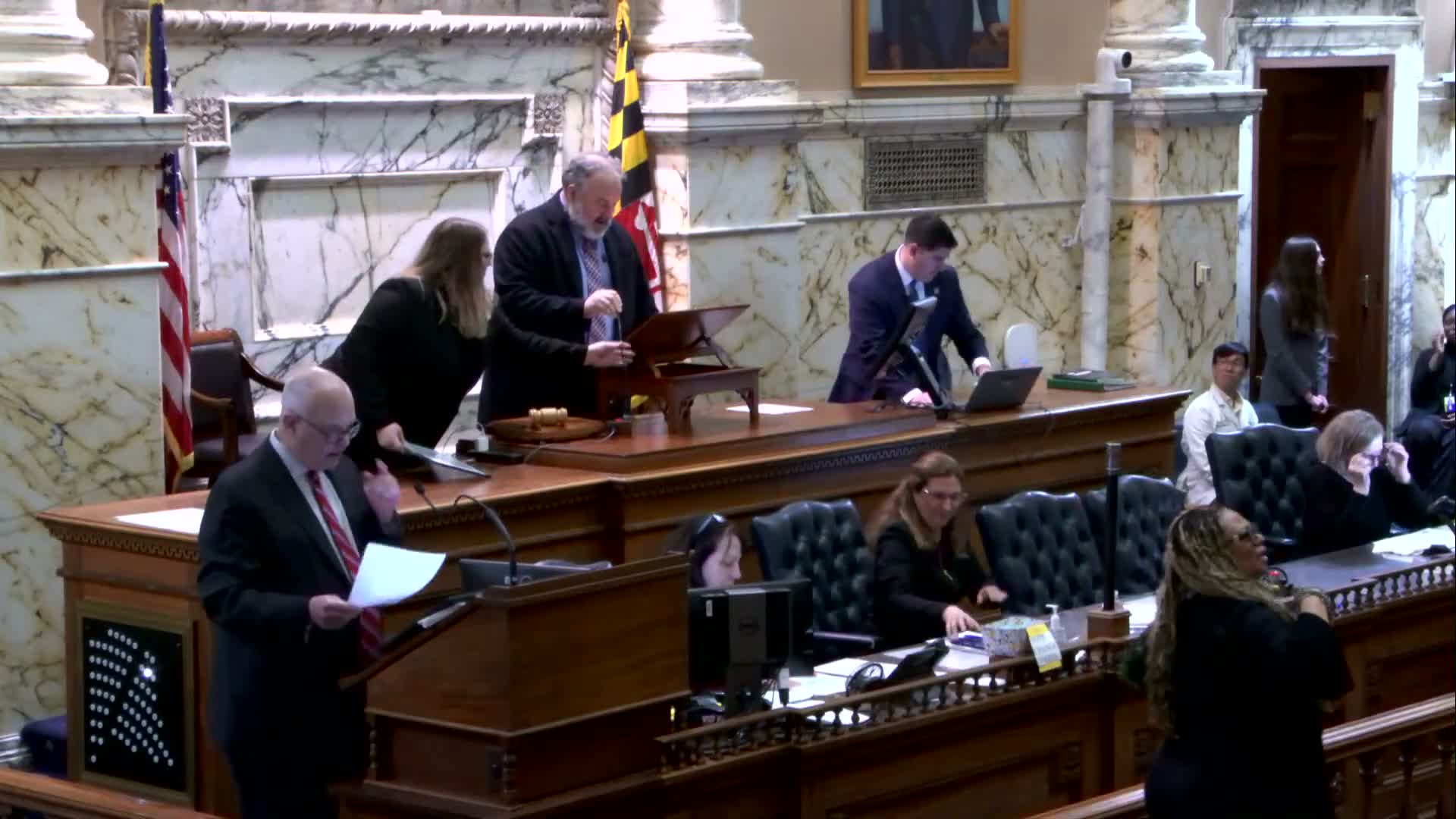 Clerk introduces bills and bond initiative; majority leader moves to adjourn until March 3