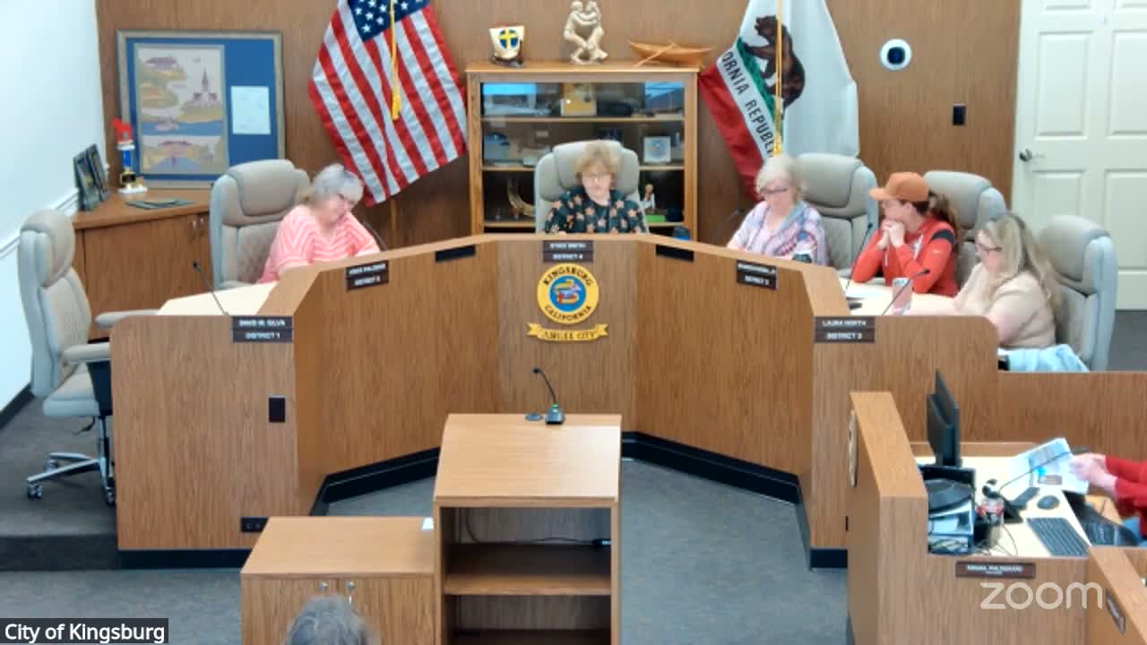 Kingsburg BID reviews $6,600 microgrant quote for Swedish phone booths; maintenance and matching funds questioned