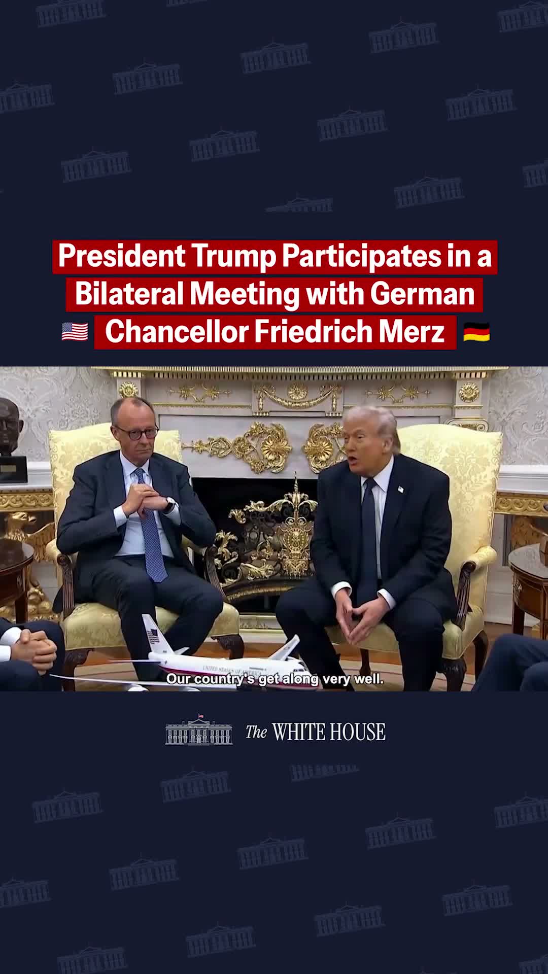 Presenter praises Germany’s chancellor, says Iran’s military has been "knocked out"