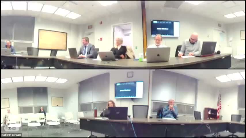 Narberth planning commission advances code recodification and debates 4A zoning changes amid public concerns over impervious cover and parking