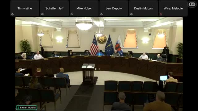 Elkhart council introduces appropriation, rezoning and Concord Mall amendment; council hears alley vacation and procurement concerns