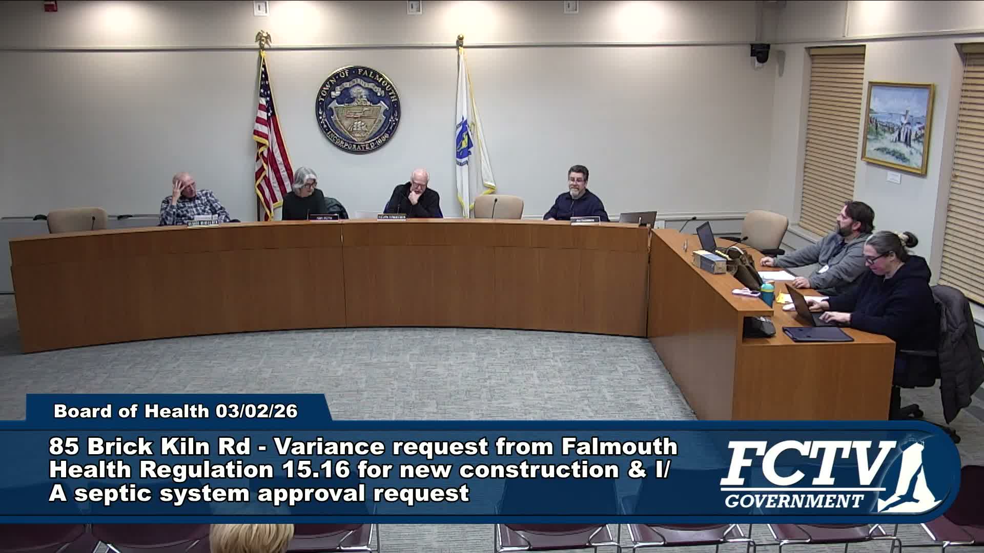 Falmouth board continues review of 2 Solar Way building‑permit request and composting‑toilet proposal