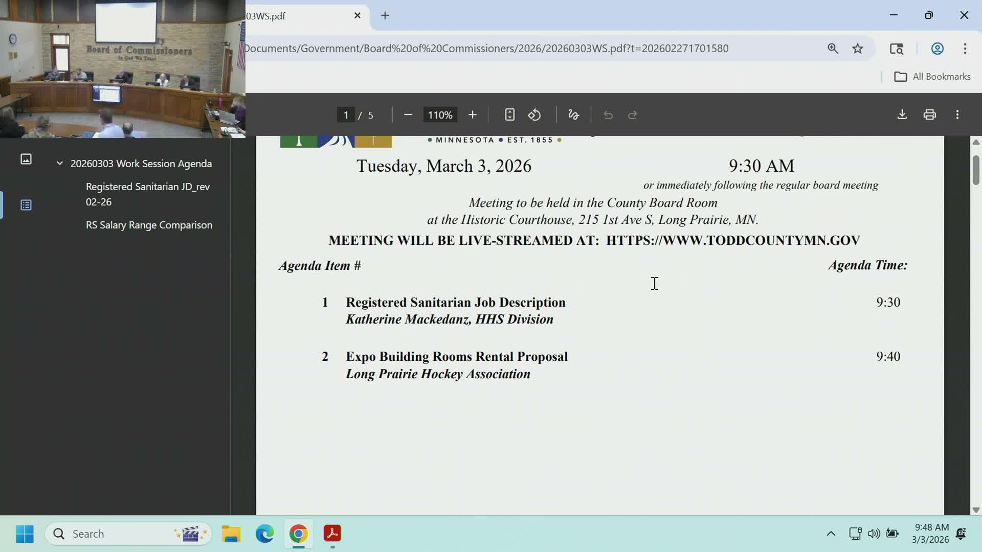 Long Prairie Hockey Association seeks Expo Building locker rooms for storage; commissioners ask staff to confirm insurance and stakeholders