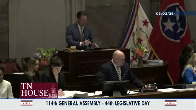 Tennessee House: confirmations, jury exemption and cultural resolutions clear the floor