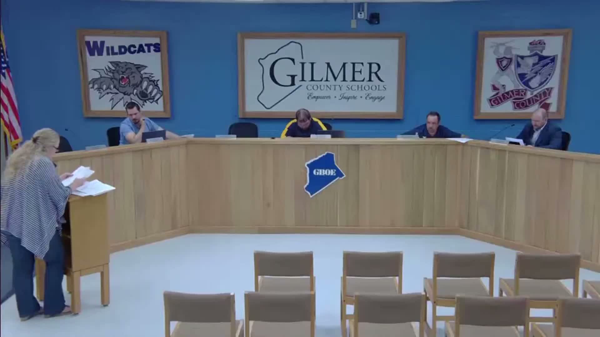 Gilmer County Board of Education approves FY 2023–24 financial statements, discusses $1.3M unassigned balance