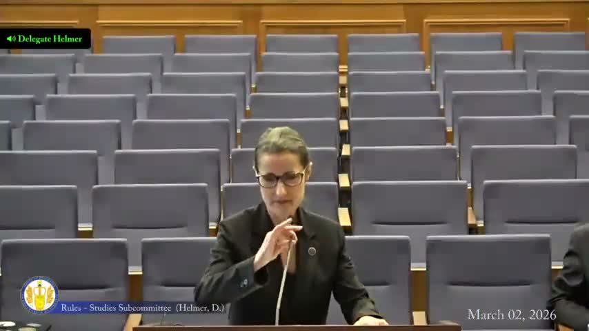 Virginia study subcommittee advances dozens of bills, refers several to appropriations and carries others to next session