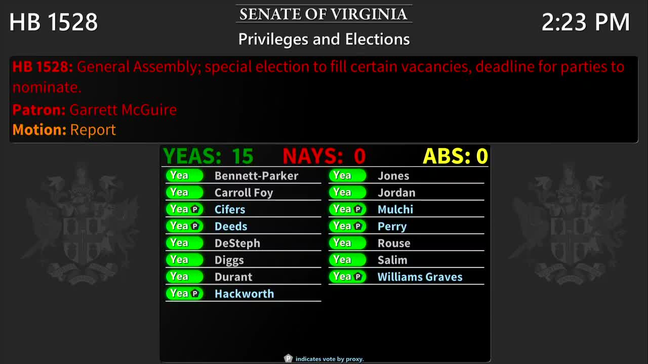 Committee backs bill letting local registrars accept small gifts up to $1,000