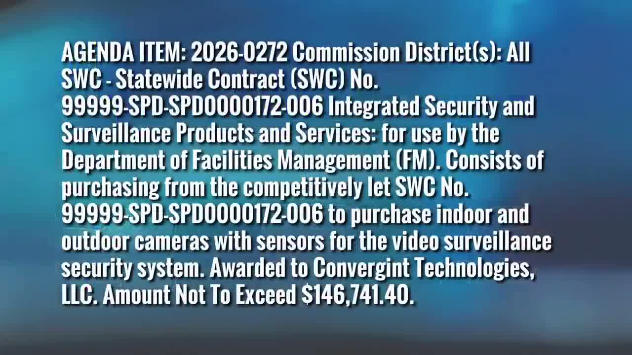 Committee approves security camera and firearms contracts for county facilities and police