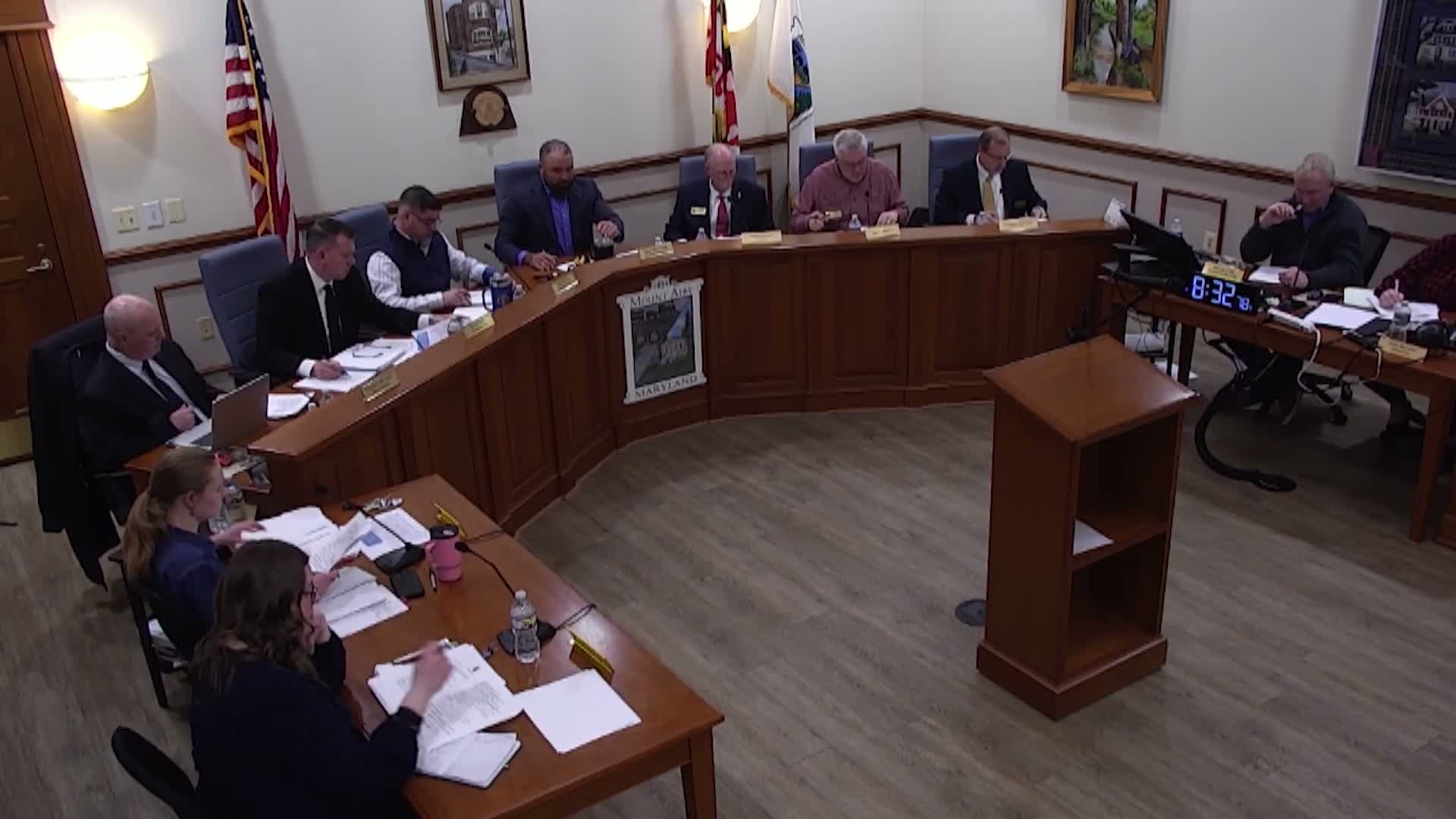 Mount Airy council postpones design award for town‑hall Phase 2 until FY2027 budget approval