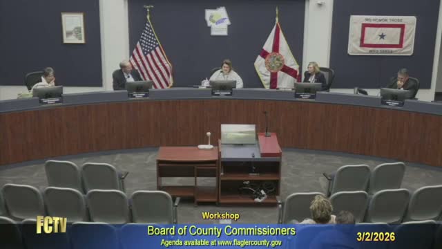 Flagler County commissioners table Road and Bridge Work Program workshop until March 16