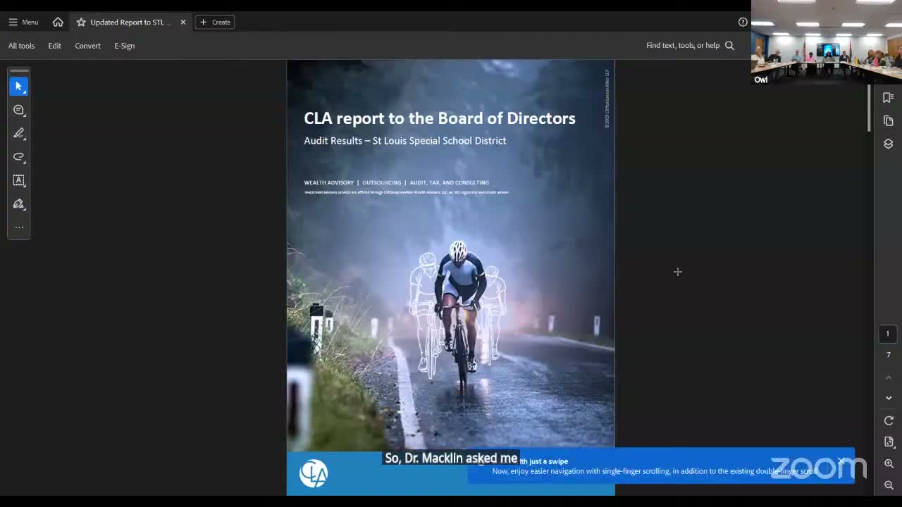 Special School District reports clean audit but warns of multi‑year deficits