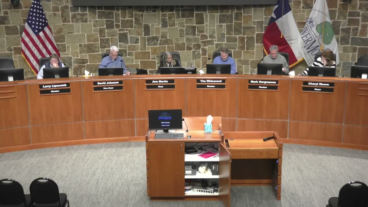 TIRS Board No. 1 accepts 2025 annual report as staff outlines fund balances, plans for cultural arts center