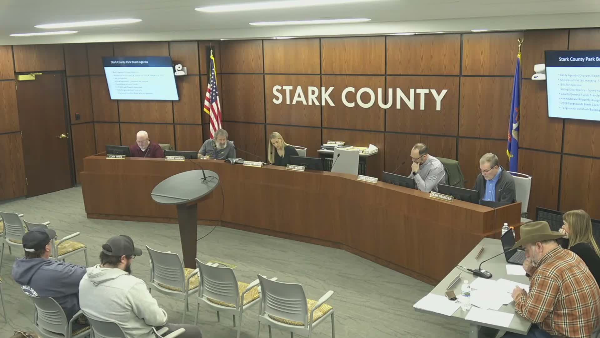 Board addresses Speedway voting conflict, re‑approves repairs bid subject to county commission