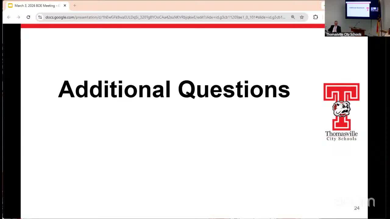 Five‑year facilities study flags major renovations and priorities for Thomasville schools