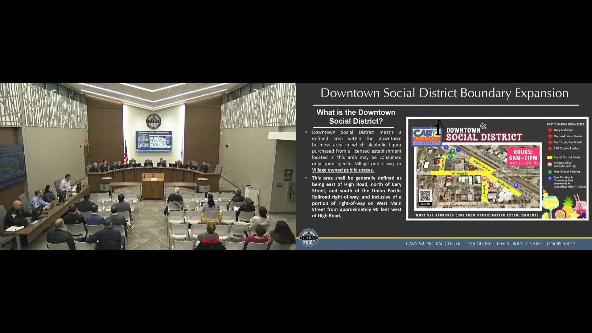 Cary expands downtown social district, allows public alcohol consumption in defined plaza area