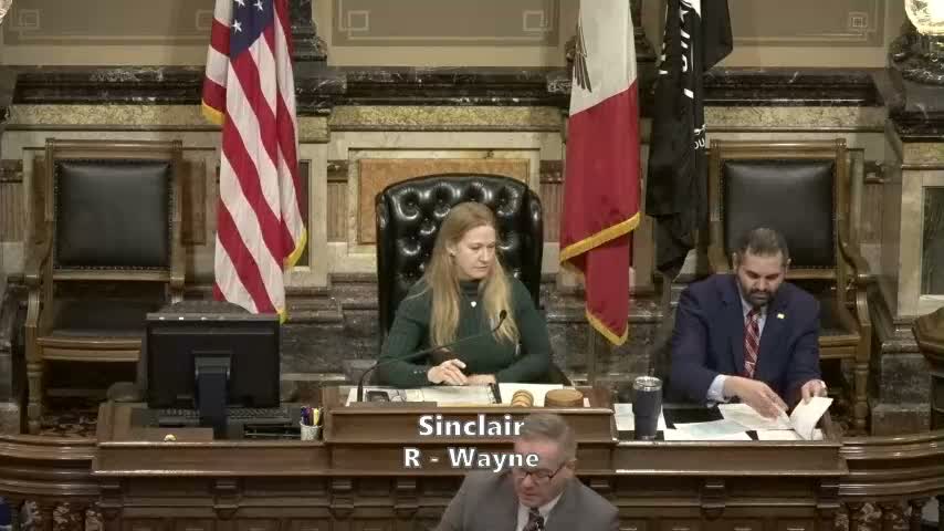 Secretary reads long list of House-passed bills to the Senate, many focus on education and health