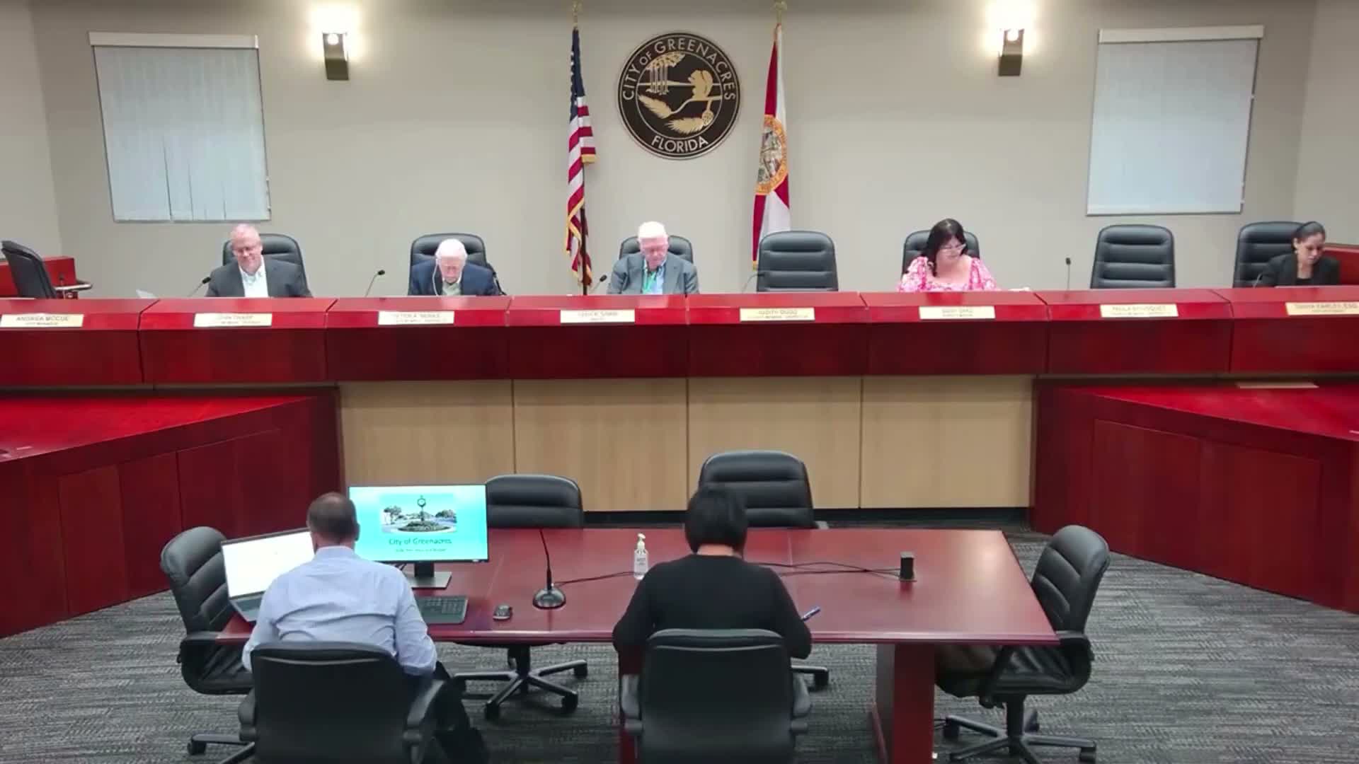 Greenacres council approves tentative millage and adopts $81.8 million FY2026 operating budget on first reading