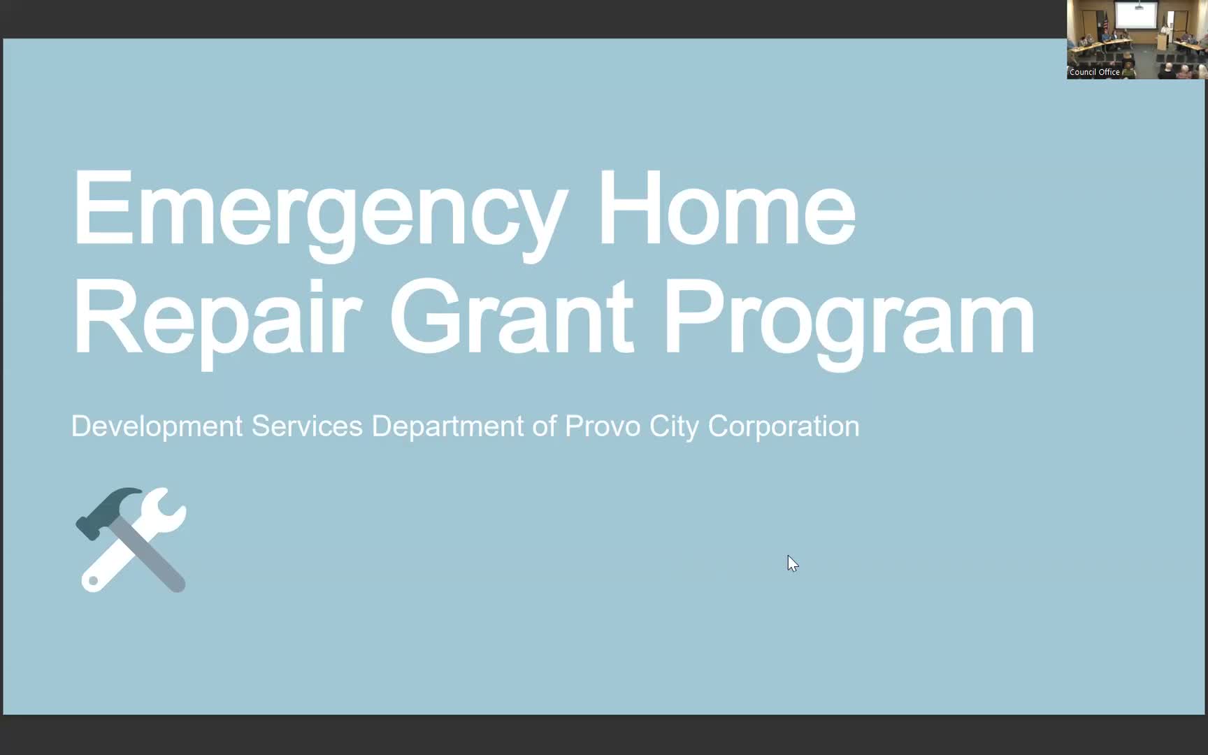 City official briefs neighborhood on emergency home repair grants for seniors, disabled and active-duty homeowners
