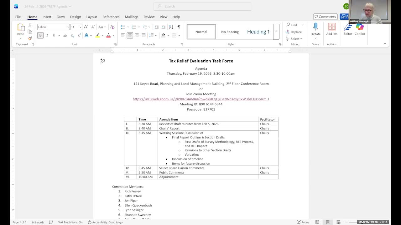 Task force: residential tax exemption reaches target households but is inefficient; renters may be left out