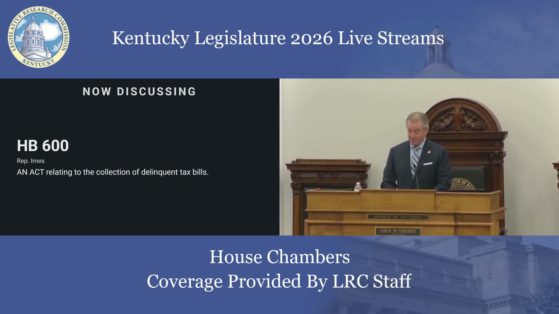 House approves consolidated delinquent-tax collection procedure after debate on occupied-property foreclosures