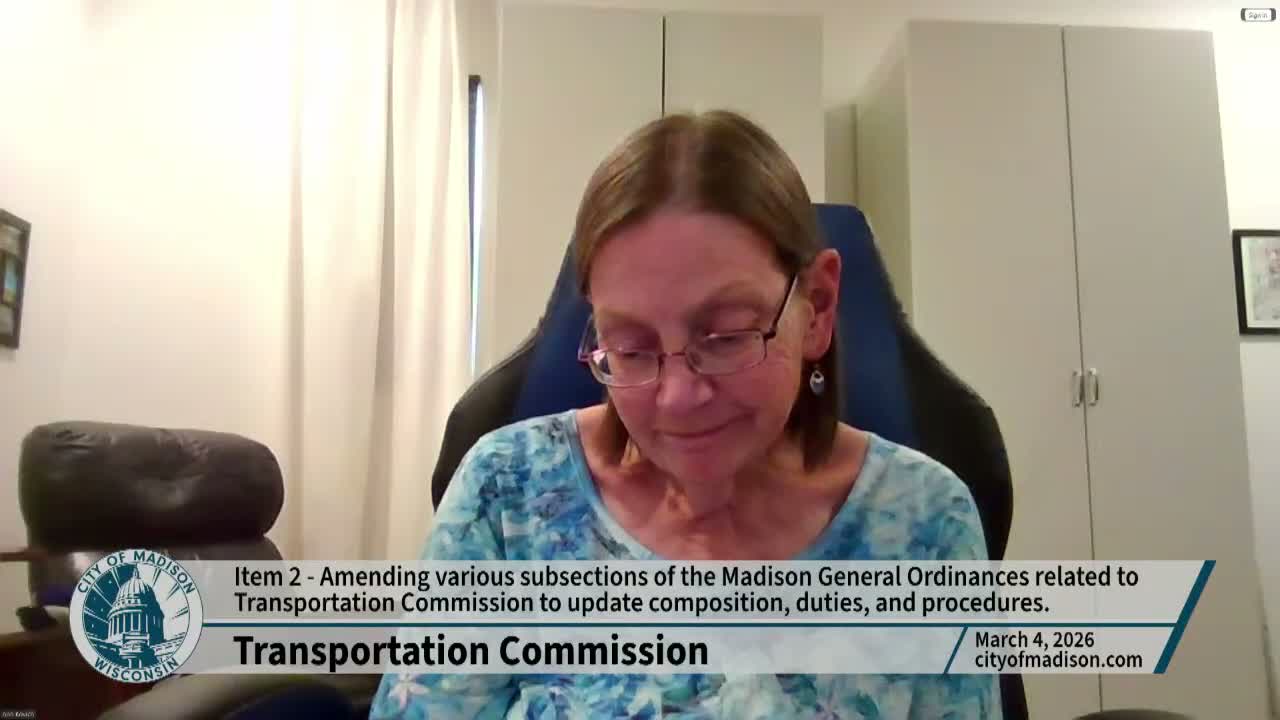 Transportation Commission recommends updates to its ordinance to avoid "stalemate" on street geometry