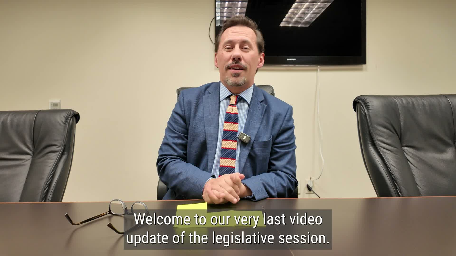 Presenter outlines remaining bills, priorities and deadline as legislative session nears midnight