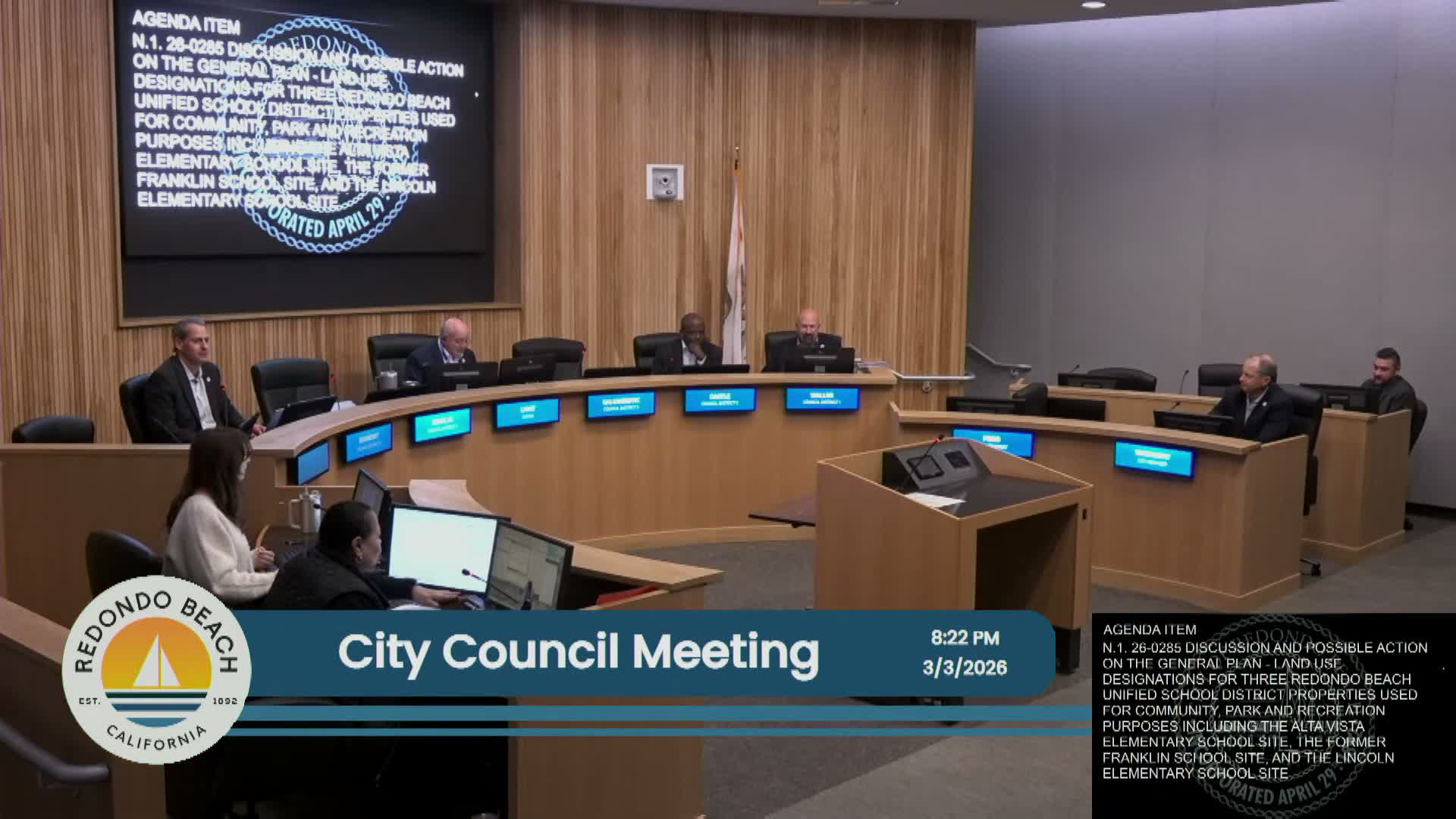 Council reviews updated city policies for security cameras and AI; facial‑recognition use requires council approval