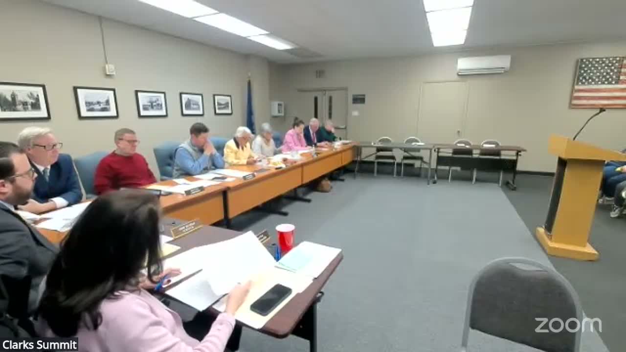 Clarks Summit council approves pension ordinance, hires part‑time officer and sends regionalization letter