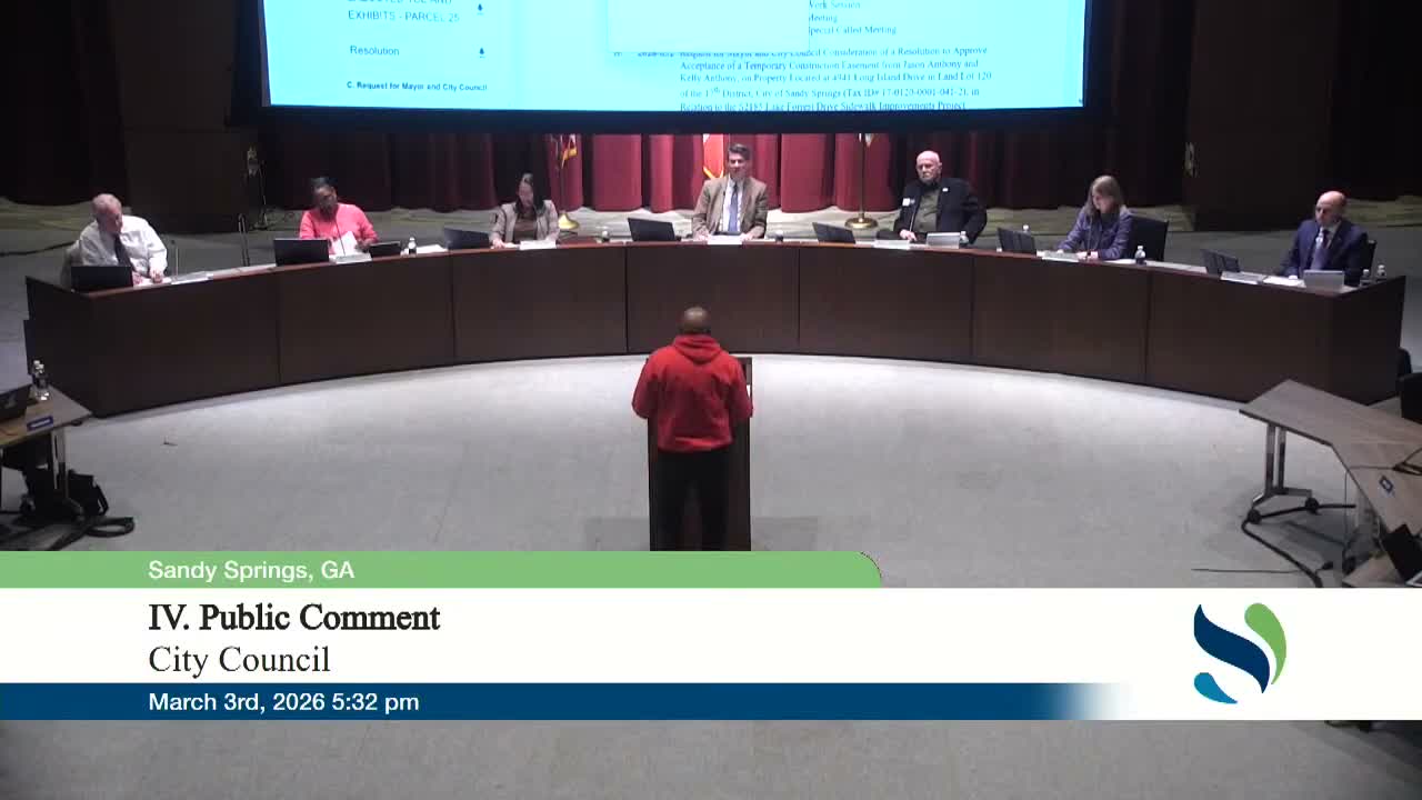 Resident urges Sandy Springs-focused Black History Month event; councilwoman details Juneteenth partnerships and youth program