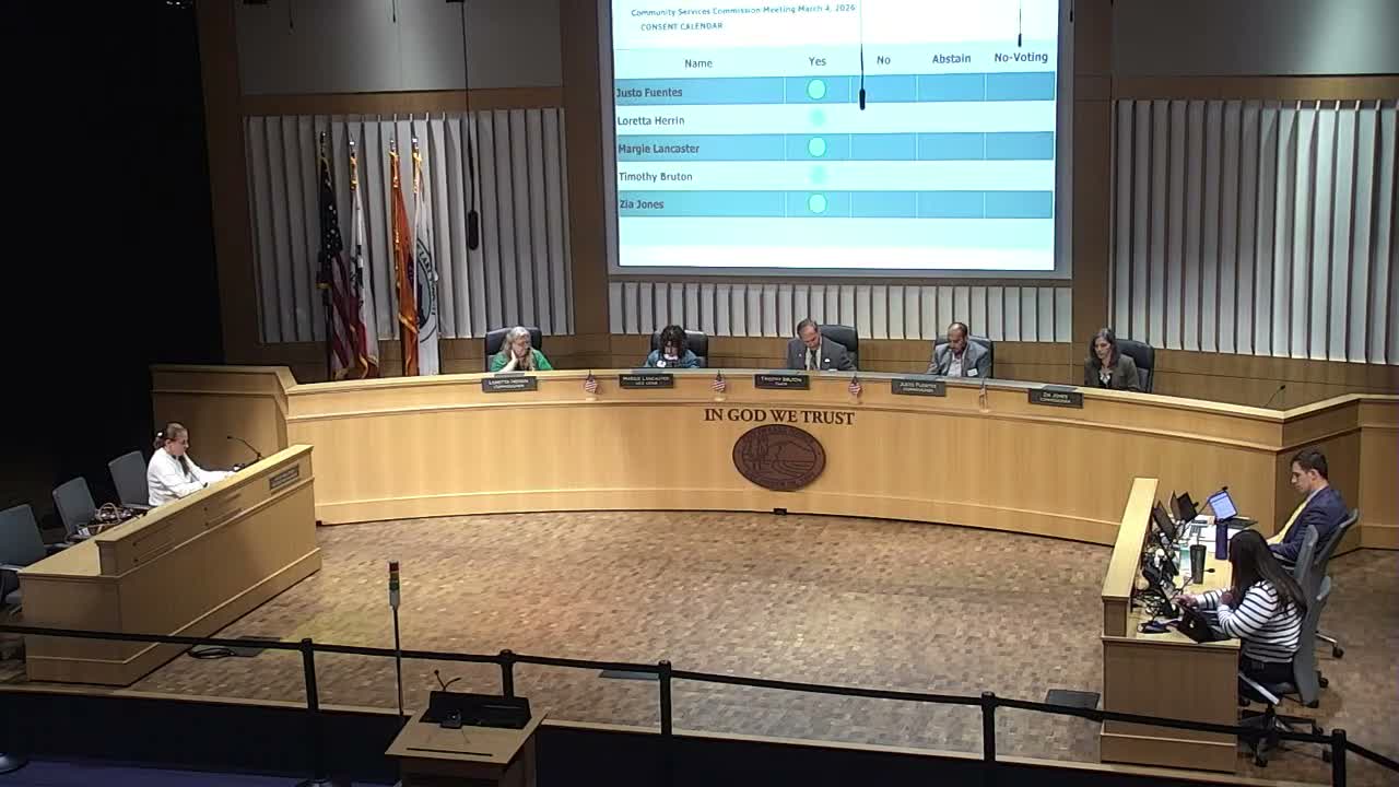 Community Services Commission elects Margie Lancaster chair and Fuentes vice chair