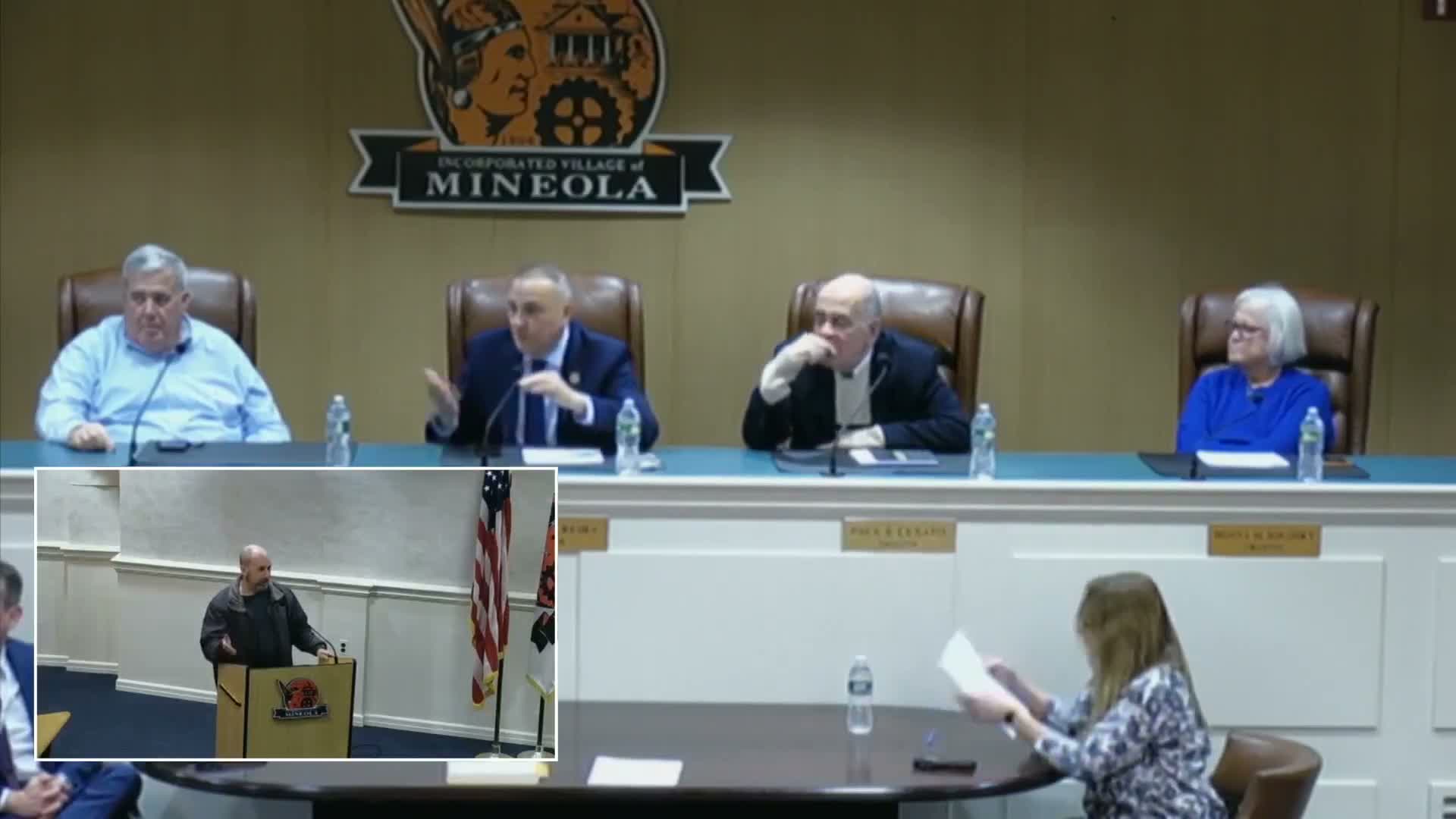 Resident complains snow from plow was pushed onto sidewalk; mayor says Westbury Avenue is a county road and village will follow up