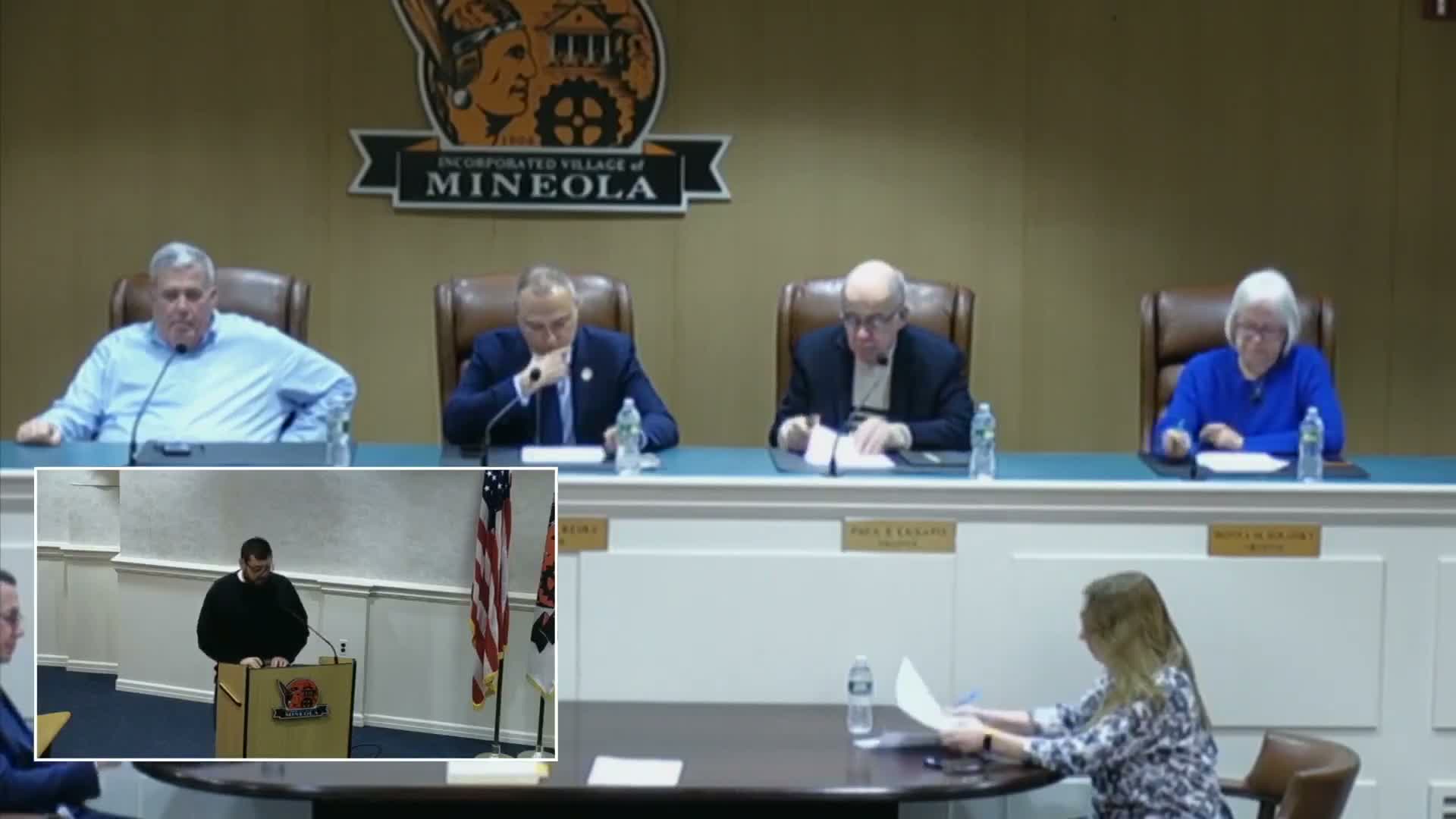 Mineola trustees approve multiple contracts, water-service replacements and change orders