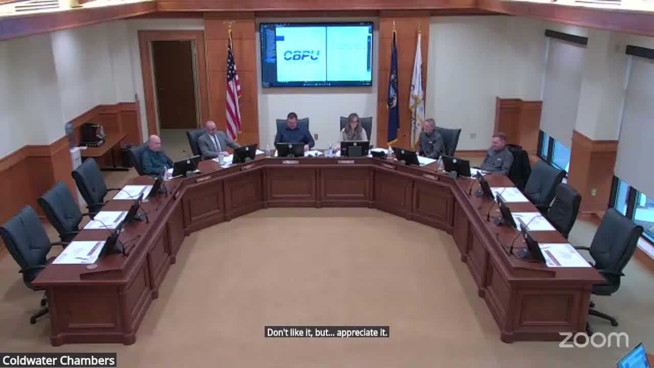 Coldwater presentation quantifies municipal utility's local economic and reliability benefits