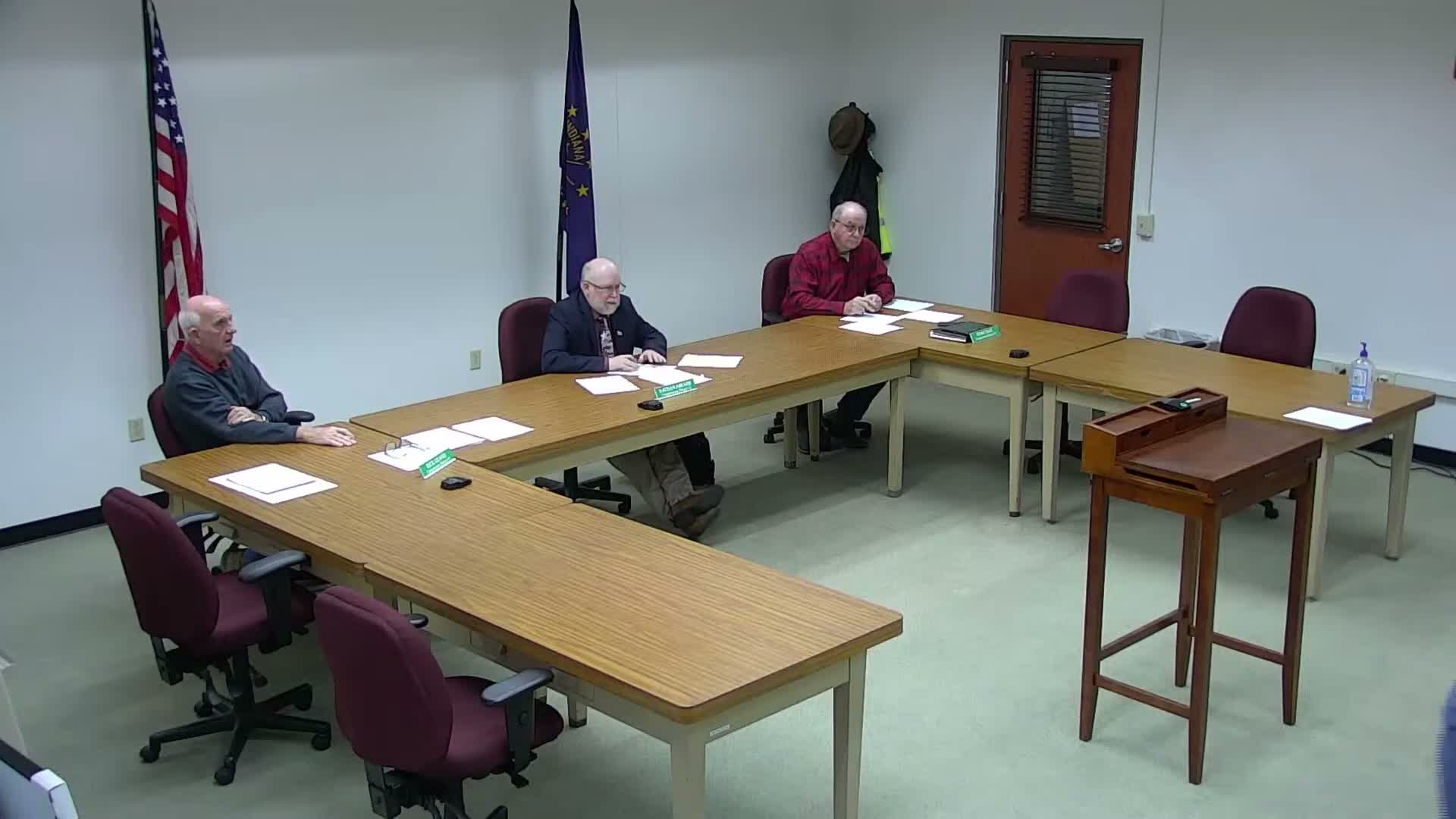 Greene County commissioners approve road vacation, contracts and opioid-fund travel; resident urges state action on drainage