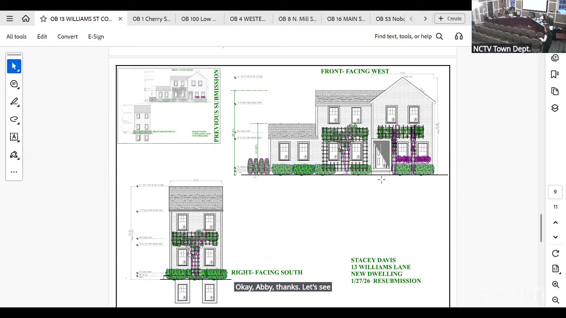 Neighbors raise safety, parking and circulation concerns for proposed mixed‑use at 1 Cherry Street; HDC holds for revisions