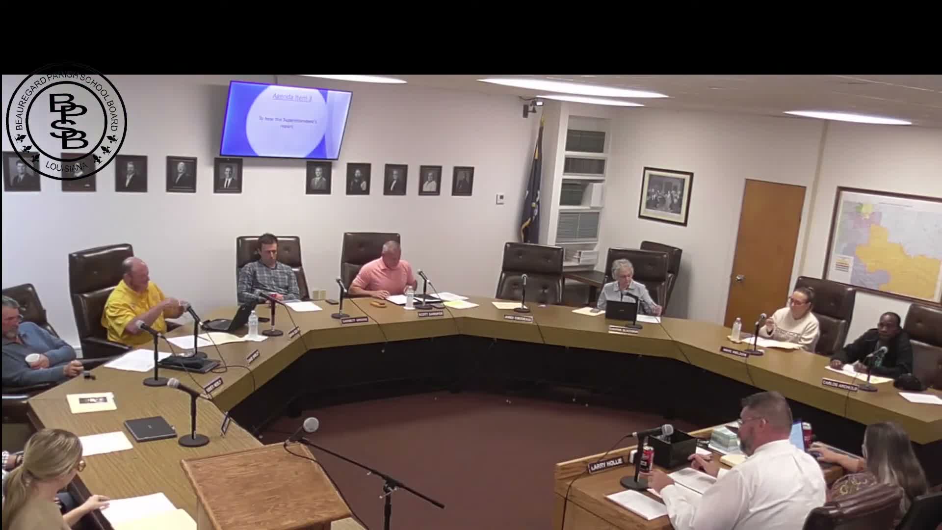 Beauregard Parish School Board approves budget revision; finance staff flag sales-tax variance