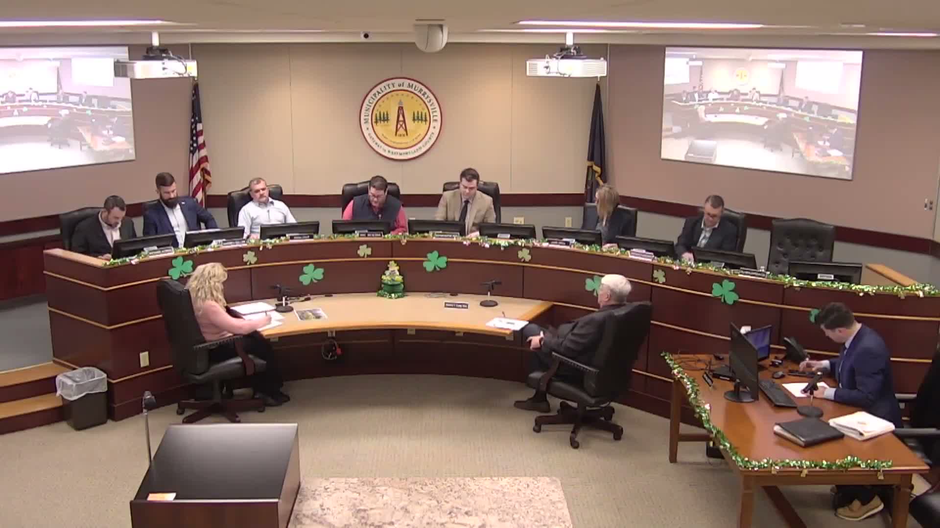 Murrysville staff outlines draft stormwater credit manual tied to new fee; council questions 35% cap